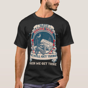 Sloth hiking team we will get there vintage T-Shirt