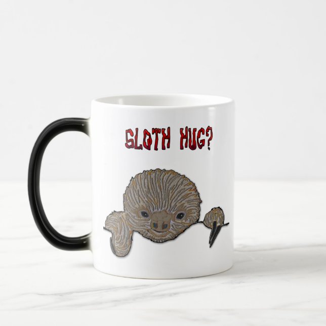 Sloth Hug Baby Sloth Magic Mug (Left)