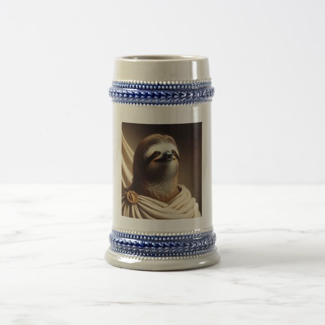 Sloth in Ancient Rome Beer Stein (Center)