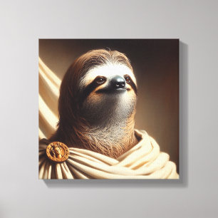 Sloth in Ancient Rome Canvas Print