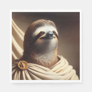 Sloth in Ancient Rome Napkin