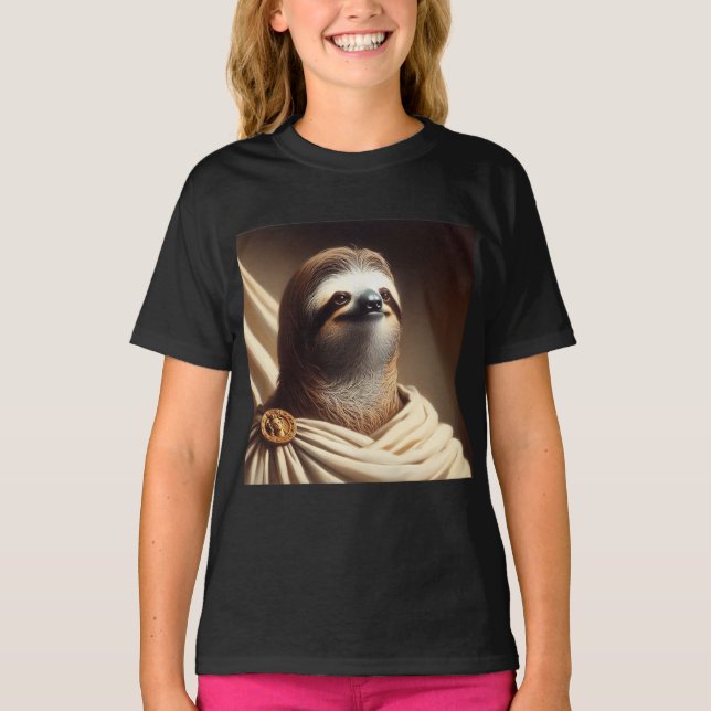 Sloth in Ancient Rome T-Shirt (Front)