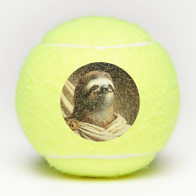 Sloth in Ancient Rome Tennis Balls (Front)