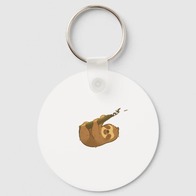 Sloth in his little tree Classic T-Shirt Keychain (Front)