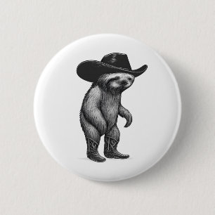 Sloth Lazy Sleepy Sloth 2 Inch Round Button