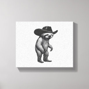 Sloth Lazy Sleepy Sloth Canvas Print