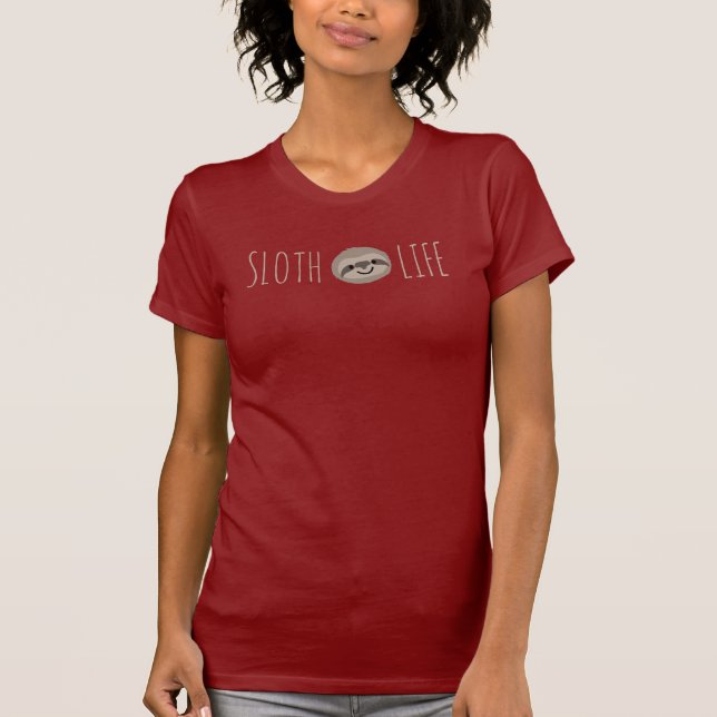 Sloth Life Face T-Shirt (Front)