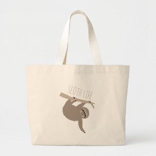 Sloth Life Large Tote Bag