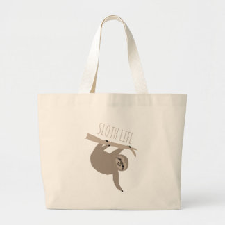 Sloth Life Large Tote Bag