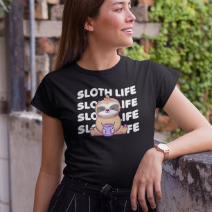 Sloth Life Sleeping Sloth T-Shirt