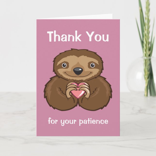 Sloth Love - Merci pour votre patience (Devant)