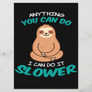 Sloth Lover  Cute Sloth Canvas Menu