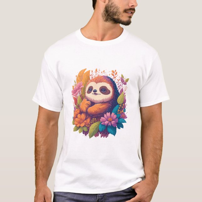 Sloth lovers Gift T-Shirt (Front)