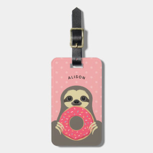 Sloth Luggage Tags