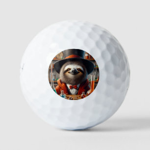 Sloth Mad Scientist Golf Balls