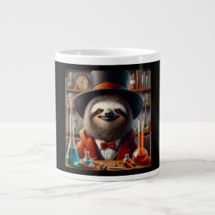 Sloth Mad Scientist Large Coffee Mug