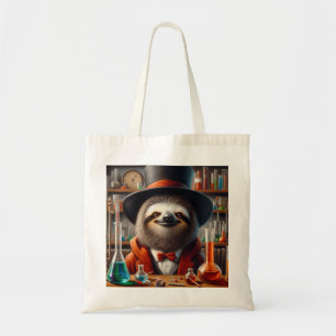 Sloth Mad Scientist Tote Bag