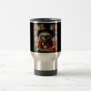 Sloth Mad Scientist Travel Mug
