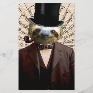 Sloth Man Victorian Steampunk Anthropomorphic