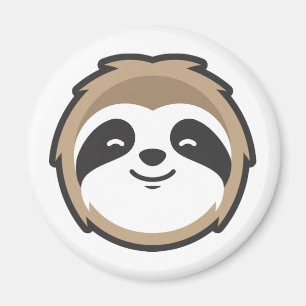 Sloth Mascot Magnet