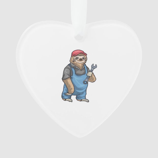 Sloth Mechanic Wrench Classic T-Shirt (devant)