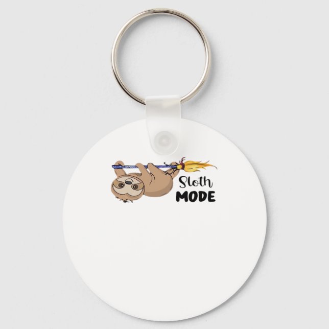 Sloth Mode Classic T-Shirt Keychain (Front)