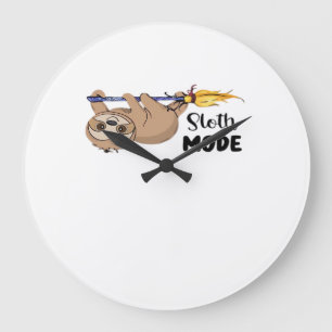 Sloth Mode Classic T-Shirt Large Clock
