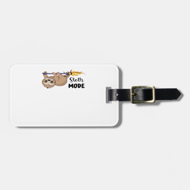 Sloth Mode Classic T-Shirt Luggage Tag (Front Horizontal)