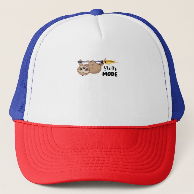 Sloth Mode Classic T-Shirt Trucker Hat (Front)