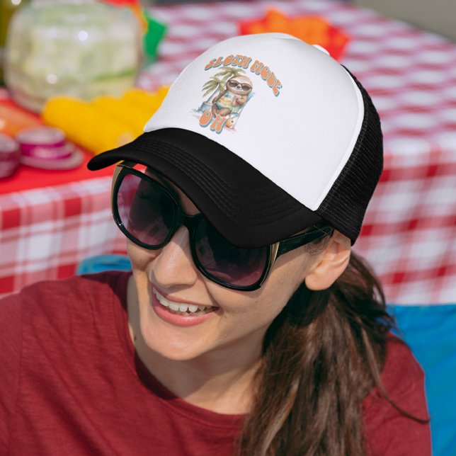 Sloth Mode On Sloth Lover Trucker Hat (Creator Uploaded)