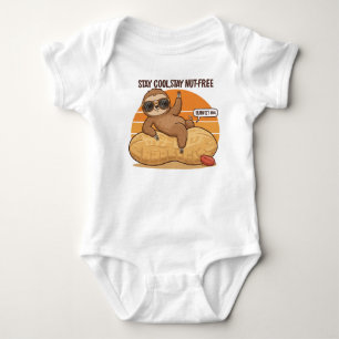 Sloth Mode: Peanut-Free   Toddler Allergy Shirt