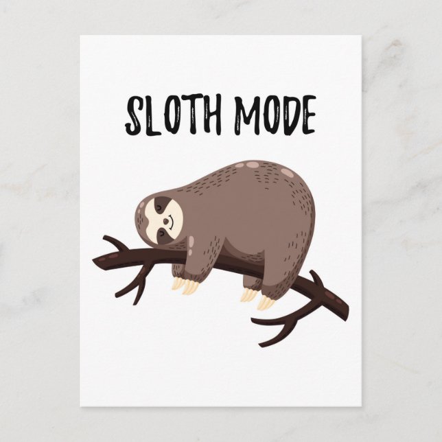 Sloth Mode Postcard (Front)