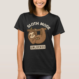 SLOTH MODE UNLOCKED - Relax Coffee T-Shirt