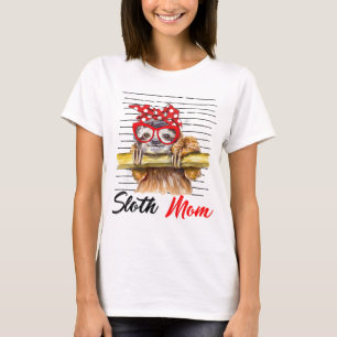 Sloth Mom T-Shirt - Embrace Your Inner Chill