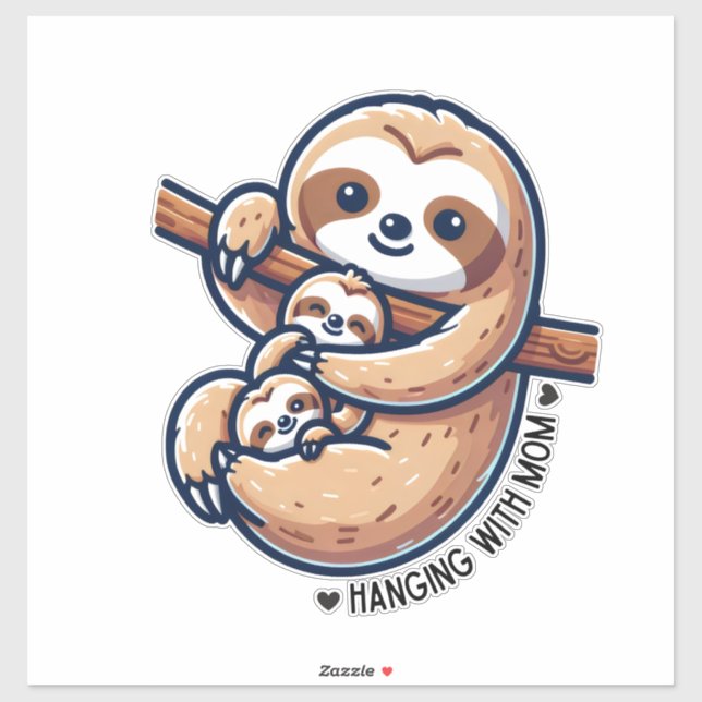 Sloth mom with babies (Sheet)