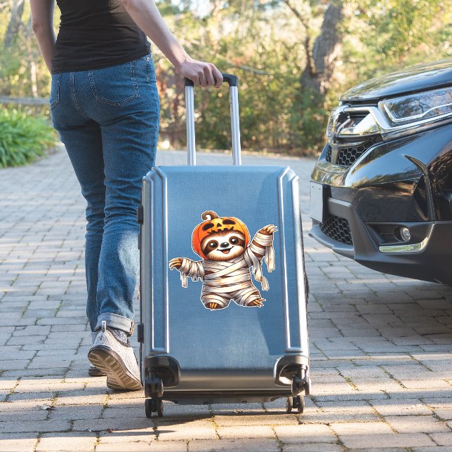 Sloth Mummy Halloween Classic T-Shirt (Suitcase Insitu)