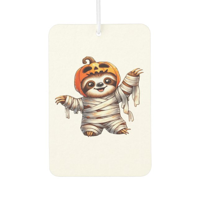 Sloth Mummy Halloween Classic T-Shirt Air Freshener (Front)