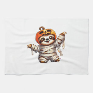 Sloth Mummy Halloween Classic T-Shirt Kitchen Towel
