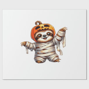 Sloth Mummy Halloween Classic T-Shirt Wrapping Paper