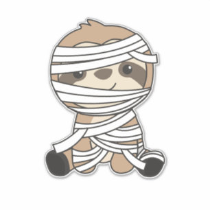 Sloth Mummy Pumpkin Sloths Happy Halloween