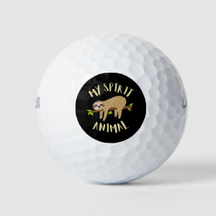 sloth my spirit animal golf balls