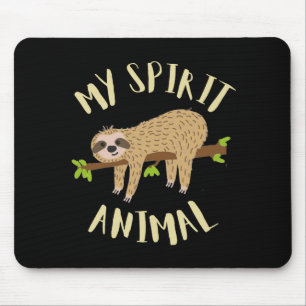 sloth my spirit animal mouse pad