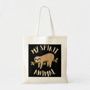 sloth my spirit animal tote bag