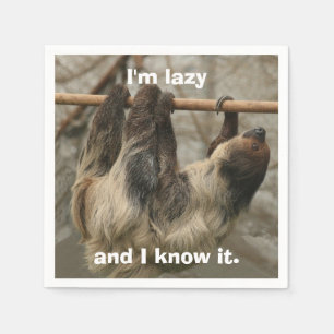 Sloth Napkin