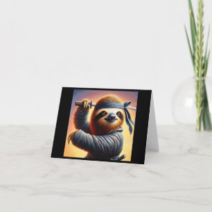 Sloth Ninja Card