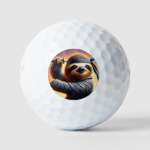 Sloth Ninja Golf Balls