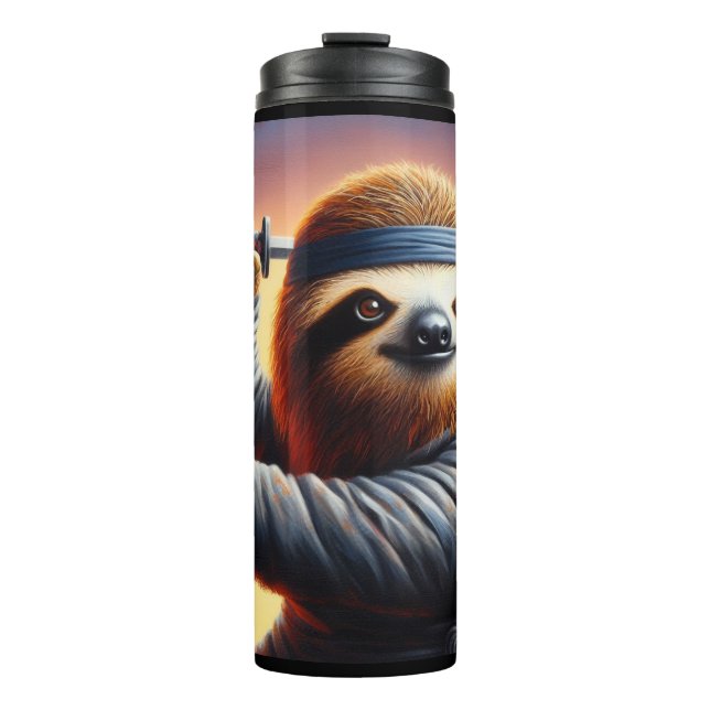 Sloth Ninja Thermal Tumbler (Front)
