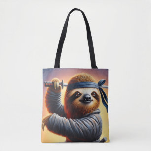Sloth Ninja Tote Bag