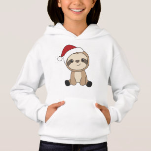 Sloth Noël Neige Hiver Animaux Fentes Sweat - shir