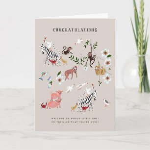 Sloth   Nouveau Bébé Félicitations Carte de voeux